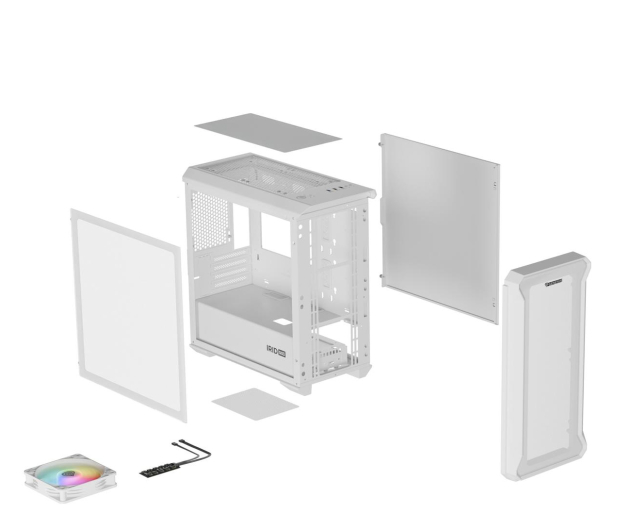 NATEC Obudowa Genesis IRID 503 ARGB LITE MATX MINI NPC-2224 - 1299846 - zdjęcie 11